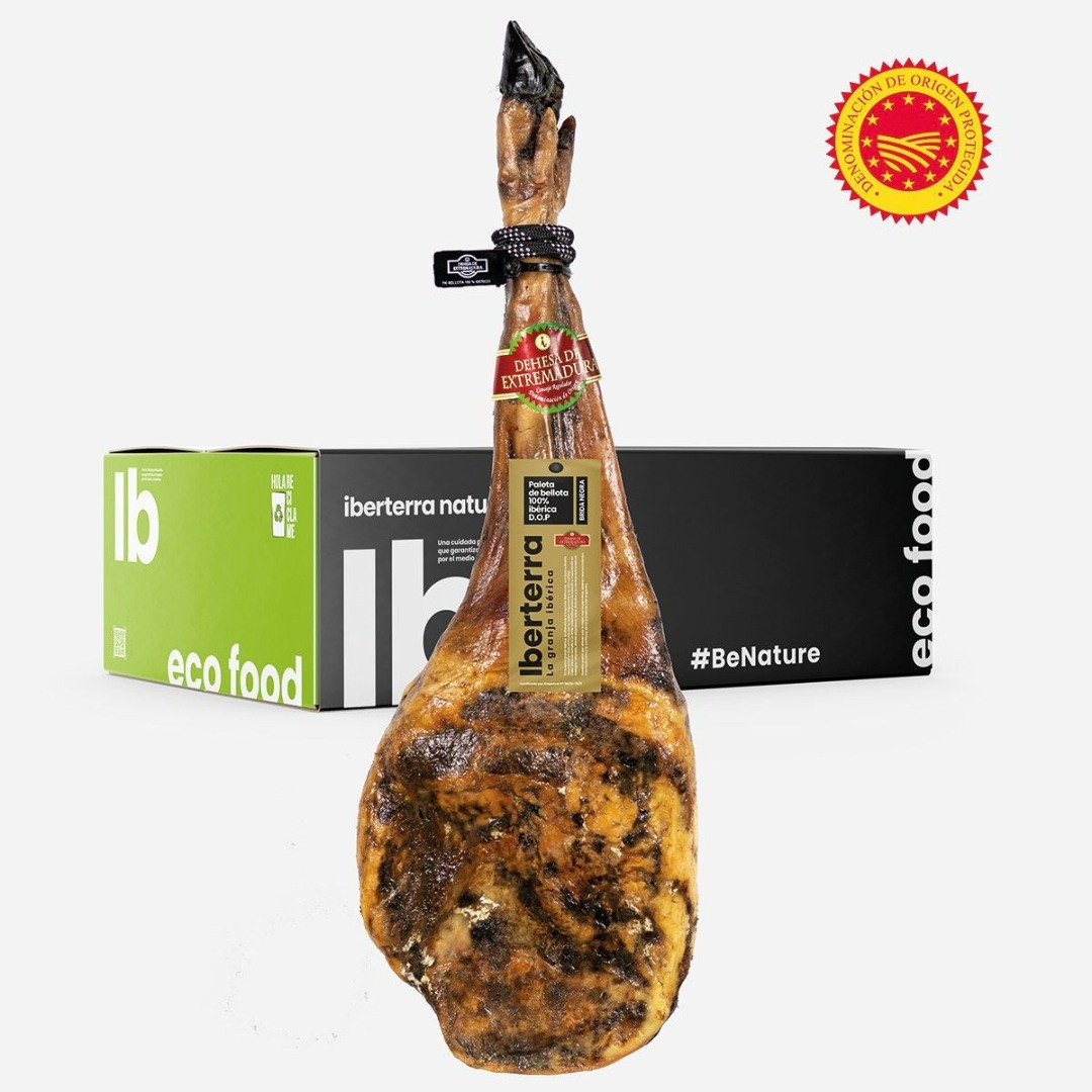 Lote con Paleta de Bellota 100% Ibérica D.O.P Dehesa de Extremadura