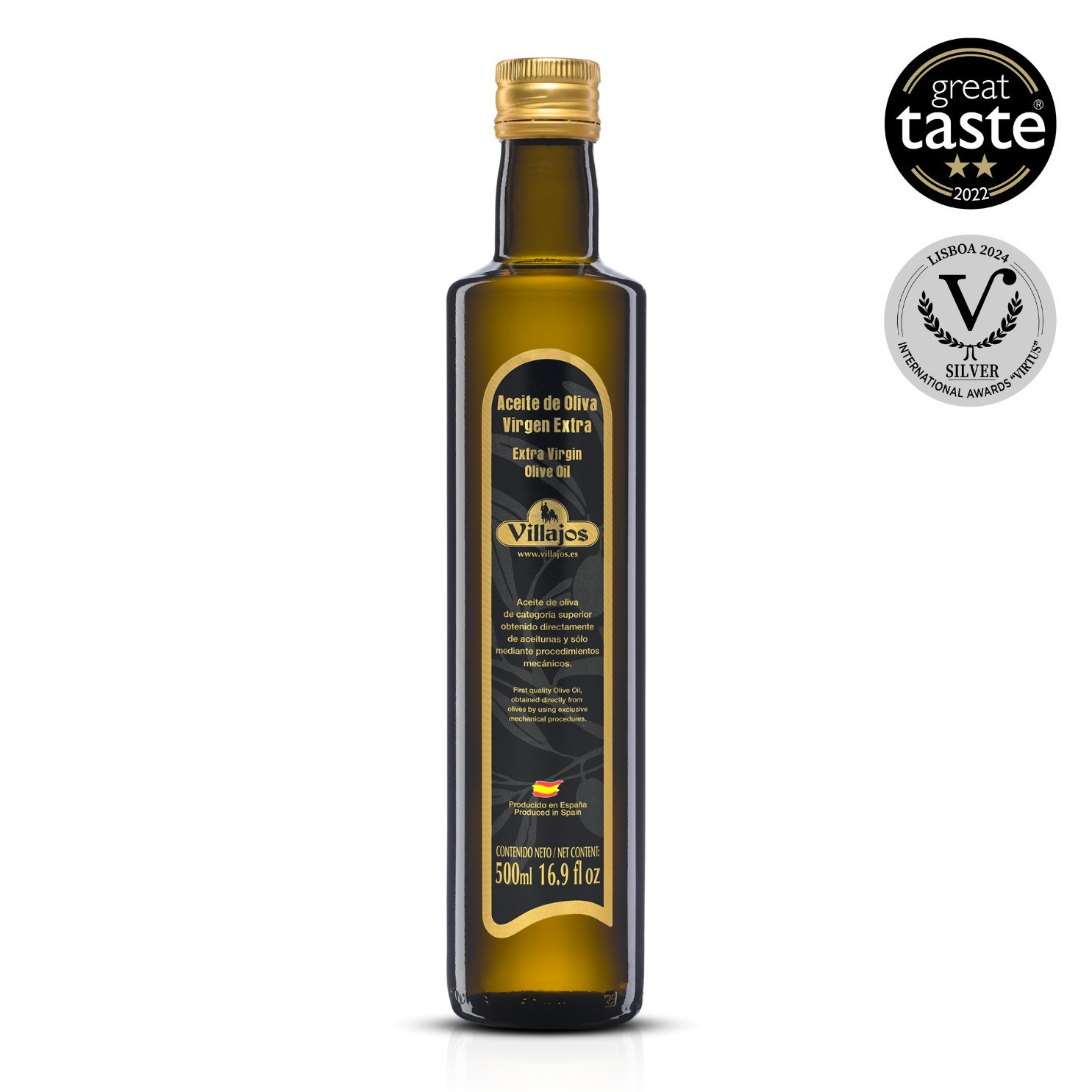 Aceite de Oliva Virgen Extra - Vidrio 500 mL