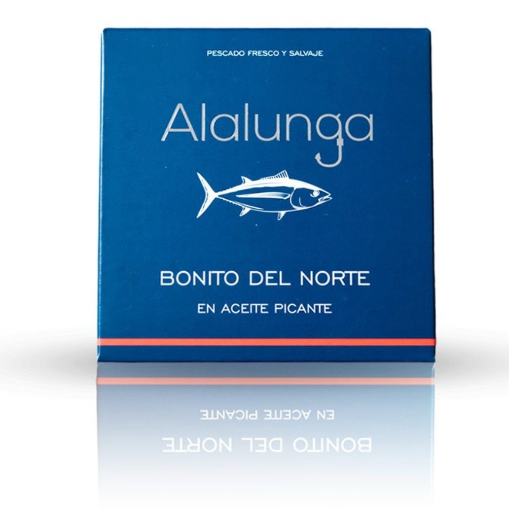 TROZOS DE BONITO DEL NORTE EN ACEITE PICANTE.