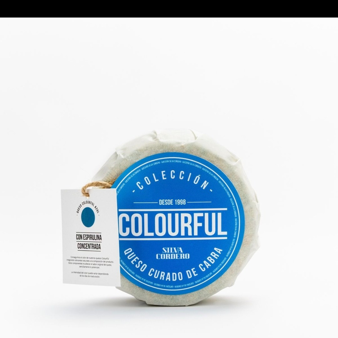 QUESO CURADO DE CABRA CON ESPIRULINA CONCENTRADA