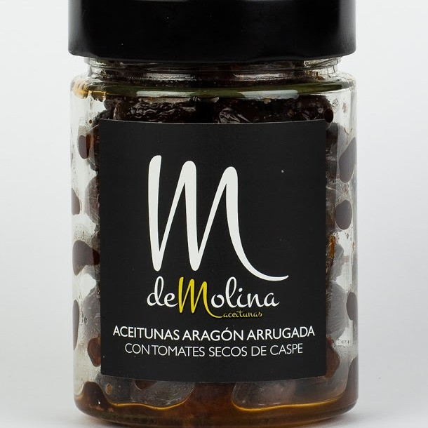 ACEITUNA ARAGON ARRUGADA CON TOMATE SECO DE CASPE