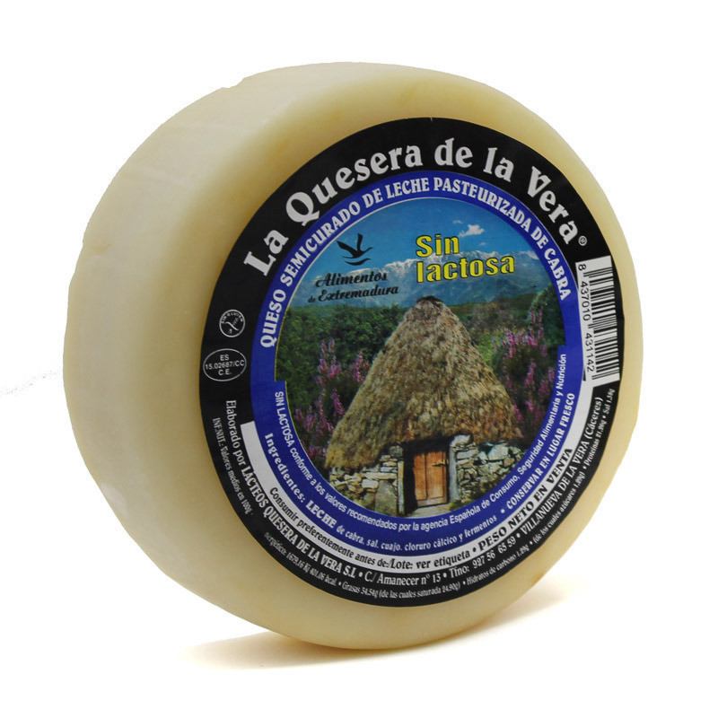 QUESO DE CABRA SEMICURADO SIN LACTOSA