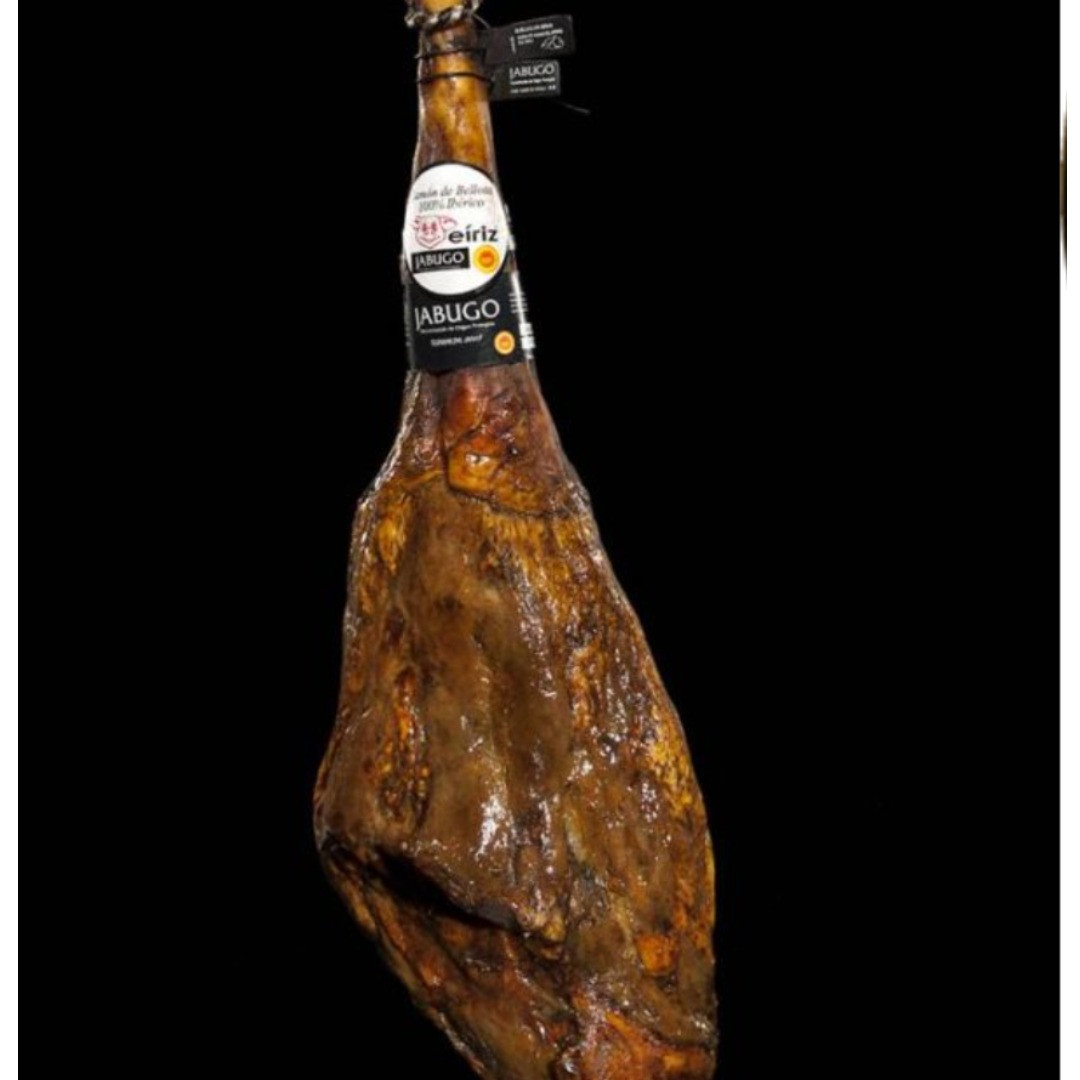 Jamón Bellota 100%Ibérico D.O. Jabugo Añada 2022 Brida Negra